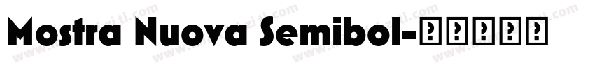 Mostra Nuova Semibol字体转换